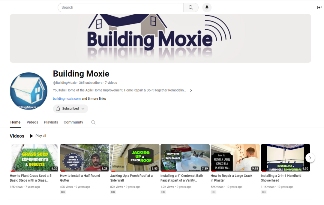 Building Moxie on YouTube